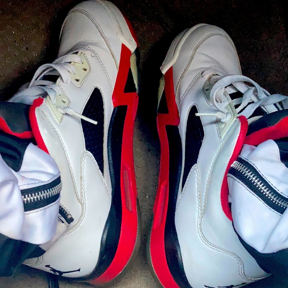 retro 5s fire red black lows